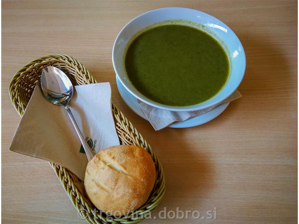 Juha, Brokoli in špinača