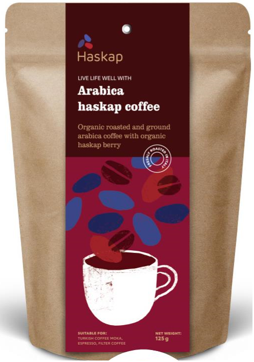 Bio kava arabica s haskapom 125g