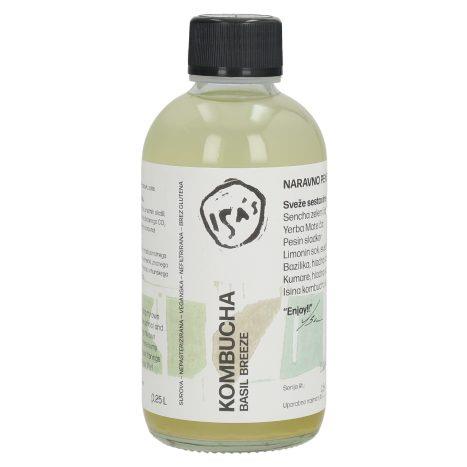 Kombucha Basil Breeze, 250ml, Isa's