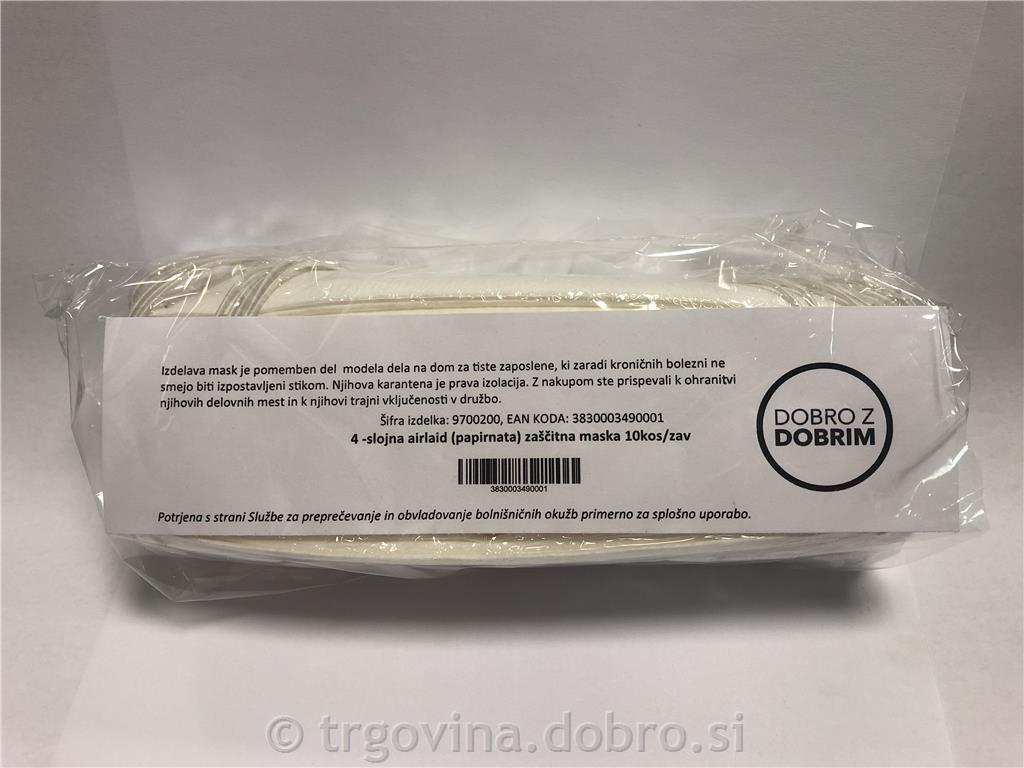 4-sl. airlaid (papirnata) zaščitna maska